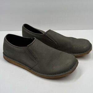 Keen Sierra Slip On Shoes Leather Casual Comfort Workwear Gray Size 9.5